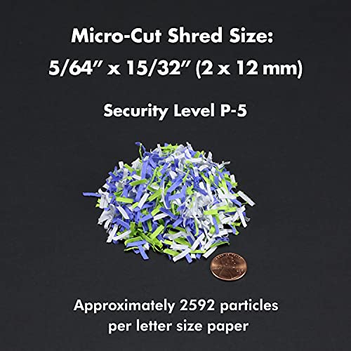 Aurora 200-Sheet Auto Feed Micro-Cut Paper Shredder Security Level P-5