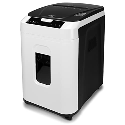 Aurora 200-Sheet Auto Feed Micro-Cut Paper Shredder Security Level P-5