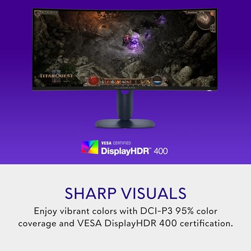 Alienware AW3425DWM 34" Curved Gaming Monitor, 180Hz 1ms, WQHD
