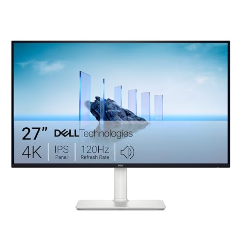 Dell S2725QS 27" 4K Monitor, 120Hz IPS, AMD FreeSync Premium (Ash White)