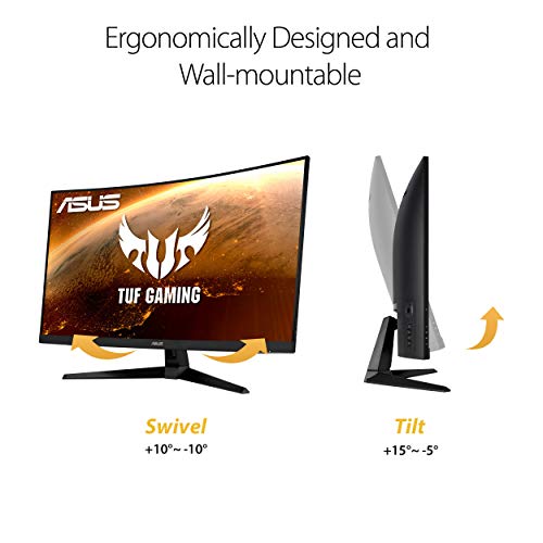 ASUS TUF VG32VQ1B 32" Curved QHD Gaming Monitor 165Hz 1ms FreeSync Premium