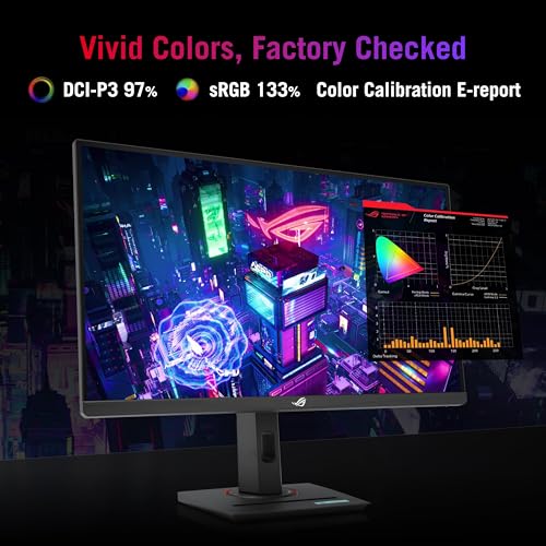 ASUS ROG Strix XG27ACS 27" QHD Gaming Monitor, 180Hz 1ms, Fast IPS, G-Sync Compatible