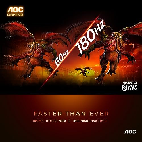 AOC Q27G3XMN 27" QHD Gaming Monitor, Mini LED, 180Hz 1ms, HDR 1000